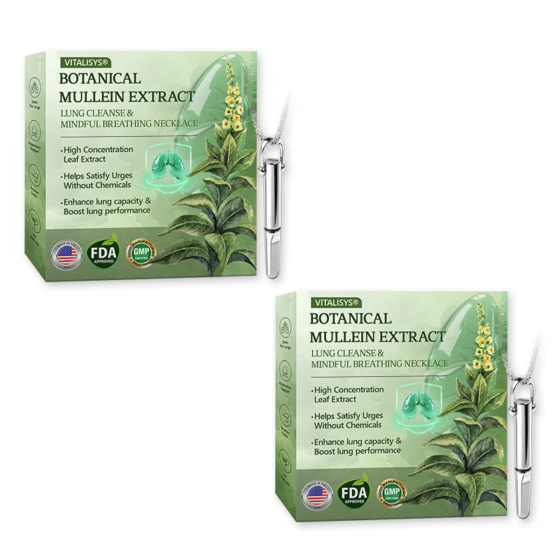 US Official Store✅𝐕𝒊𝒕𝗮𝗹𝐢𝐬𝐲𝐬® Botanical Mullein Extract Lung Cleanse & Mindful Breathing Necklace Whistle(👨‍⚕️Directly acts on COPD, asthma, chronic bronchitis (CB), respiratory infections, lung cancer, sinusitis, and other conditions)1💝