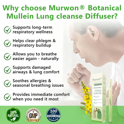 𝐔𝐒 𝐎𝐰𝐧𝐞𝐝 𝐚𝐧𝐝 𝐎𝐩𝐞𝐫𝐚𝐭𝐞𝐝✅ 𝗠𝐮𝐫𝘄𝗈𝗇® 𝐁𝐨𝐭𝐚𝐧𝐢𝐜𝐚𝐥 𝐌𝐮𝐥𝐥𝐞𝐢𝐧 𝐋𝐮𝐧𝐠 𝐂𝐥𝐞𝐚𝐧𝐬𝐞 𝐃𝐢𝐟𝐟𝐮𝐬𝐞𝐫(🫁Cough, Pharyngitis, shortness of breath, sputum, stuffy nose, bronchitis, bronchitis, allergy symptoms, lung discomfort)6🌈