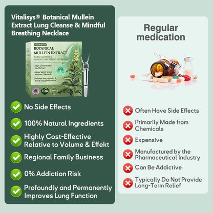US Official Store✅𝐕𝒊𝒕𝗮𝗹𝐢𝐬𝐲𝐬® Botanical Mullein Extract Lung Cleanse & Mindful Breathing Necklace Whistle(👨‍⚕️Directly acts on COPD, asthma, chronic bronchitis (CB), respiratory infections, lung cancer, sinusitis, and other conditions)1💝