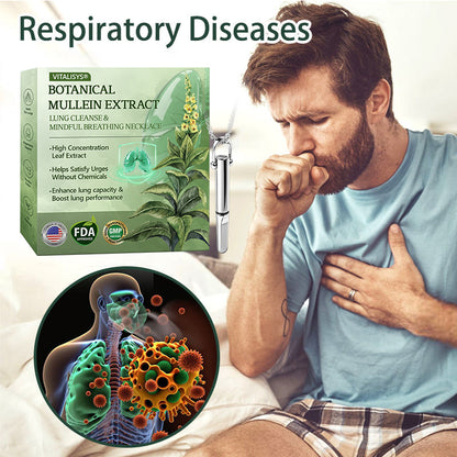 US Official Store✅𝐕𝒊𝒕𝗮𝗹𝐢𝐬𝐲𝐬® Botanical Mullein Extract Lung Cleanse & Mindful Breathing Necklace Whistle(👨‍⚕️Directly acts on COPD, asthma, chronic bronchitis (CB), respiratory infections, lung cancer, sinusitis, and other conditions)1💝